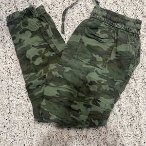 Old Navy Green Camouflage Joggers